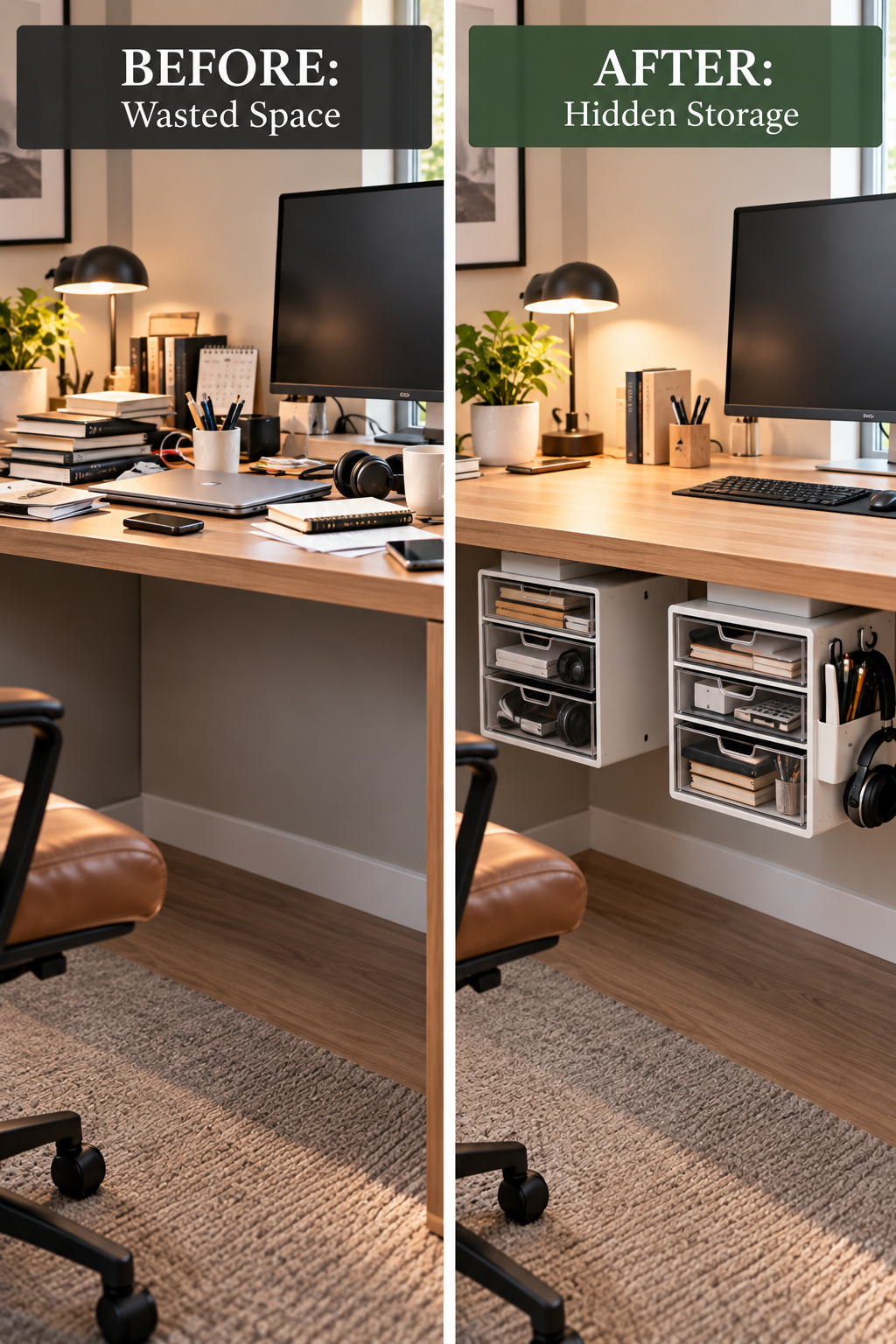 What's Under Your Desk? Hidden Storage That Changes Everything