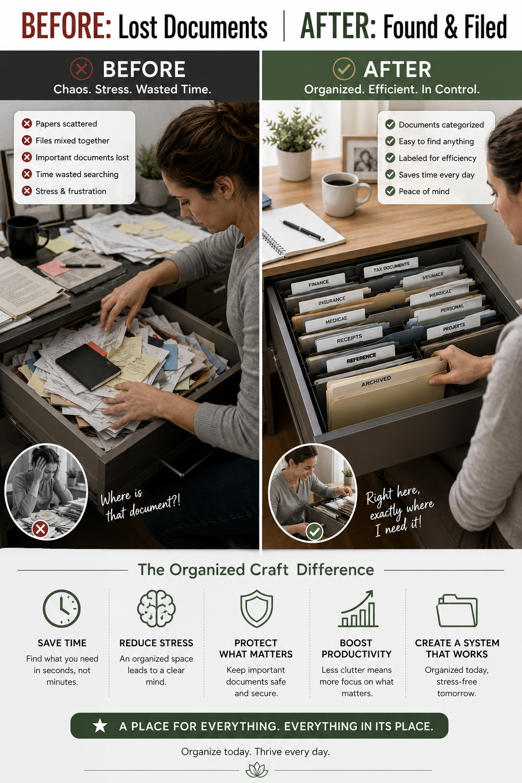 Important Papers Vanishing? Document Organization System That Actually Works