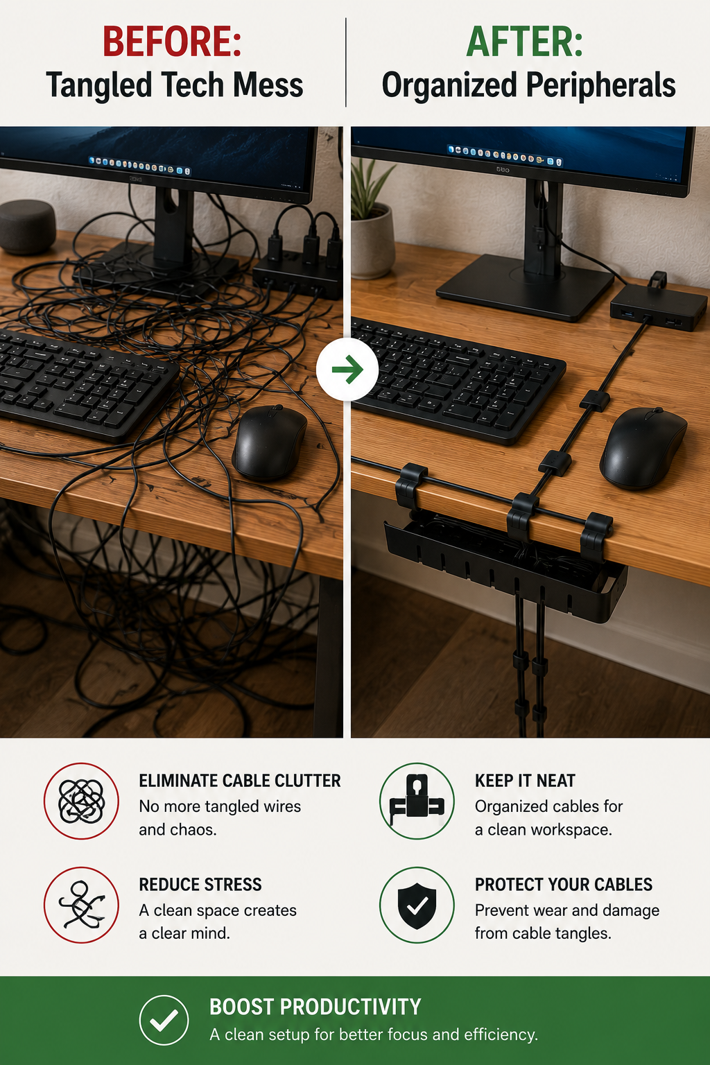 Keyboard & Mouse Cables a Tangled Nightmare? This Changes Everything