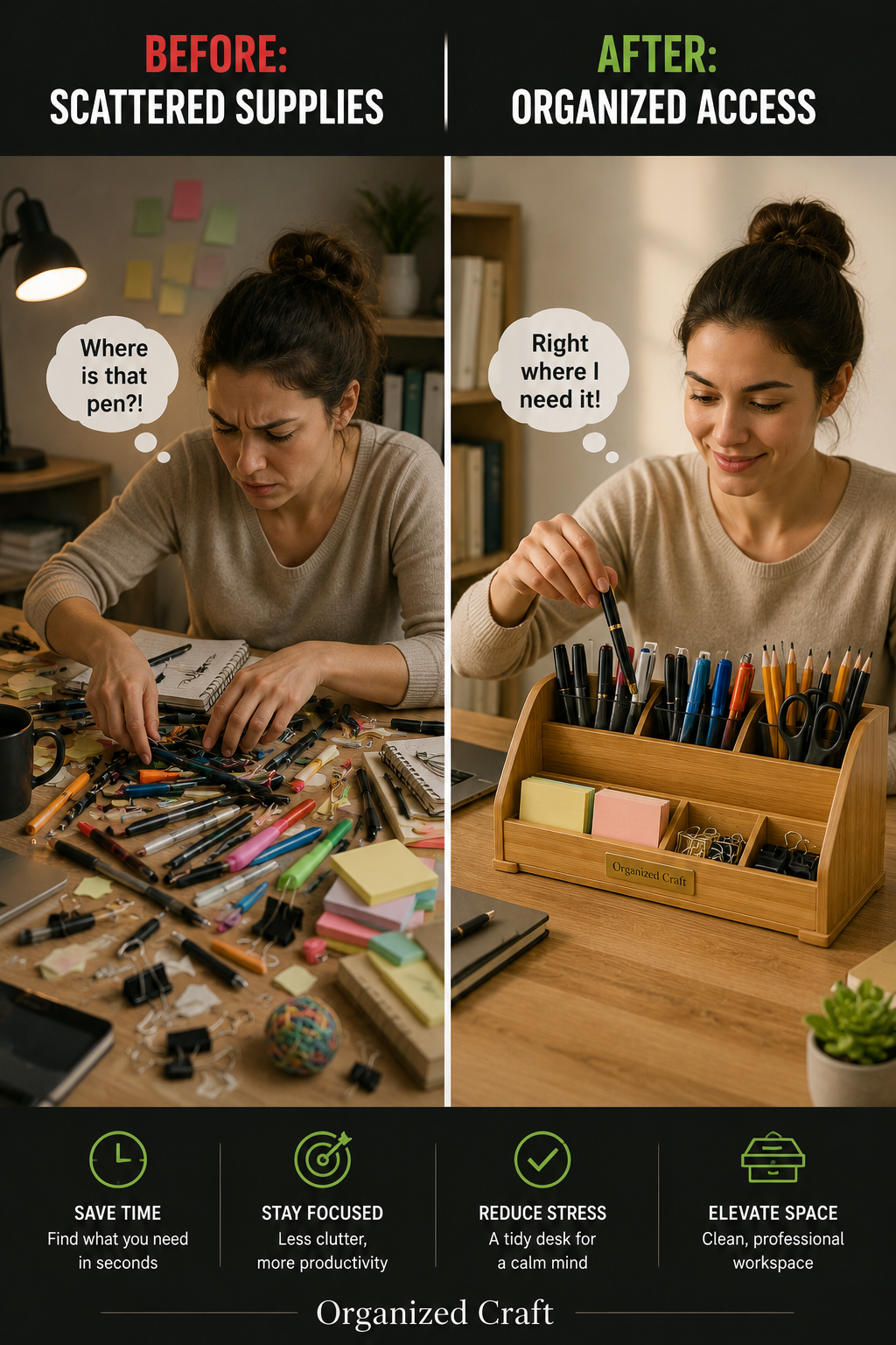 Searching for a Pen Takes 10 Minutes? Organized Craft's Solution Fixes This Instantly