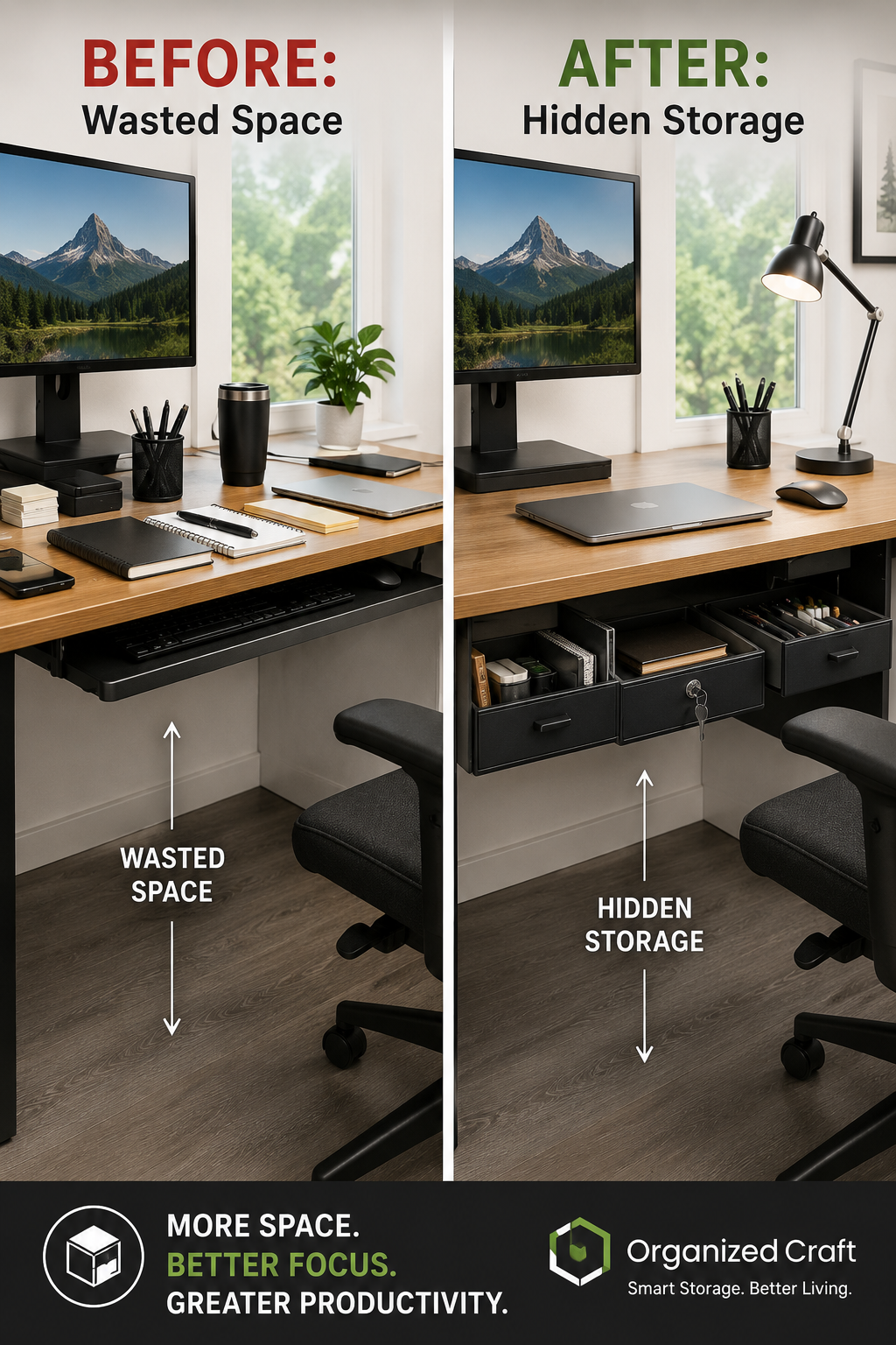 What's Under Your Desk? Hidden Storage That Changes Everything