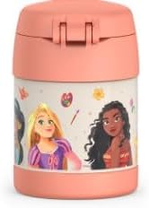 THERMOS FUNTAINER Insulated Food Jar – 10 Ounce – Kid Friendly Food Jar with Foldable Spoon, Princesses