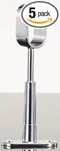 Oval Closet Rod - 94" - Chrome - 5 Pack (8, Open Adjustable Support w/Screws)