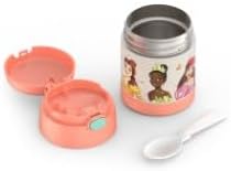 THERMOS FUNTAINER Insulated Food Jar – 10 Ounce – Kid Friendly Food Jar with Foldable Spoon, Princesses