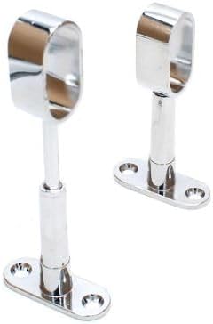 Oval Closet Rod - 94" - Chrome - 5 Pack (4, Open Adjustable Support w/Screws)