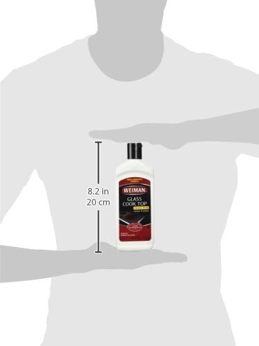 Weiman Glass Cooktop Heavy Duty Cleaner & Polish - Shines and Protects Glass/Ceramic Smooth Top Ranges with its Gentle Formula - 10 Oz., Clear (Pack of 2)