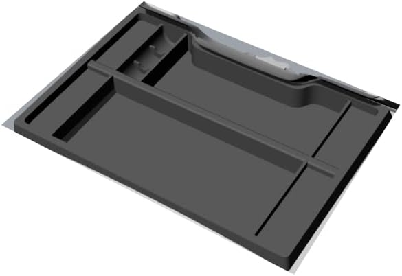 Center Console Organizer Tray Compatible with 2019-2022 Chevy Silverado/GMC Sierra 1500& 2020-2023 Silverado/Sierra 2500HD 3500HD ABS Material - (Full Console w/Bucket Seats ONLY) - Black