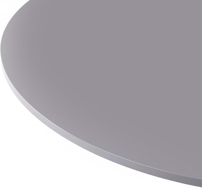 31.5 Inch Round Coffee Table with Storage Grey Top Modern Lift Top Tulip Table for Living Room Mid Century Design Home Decor