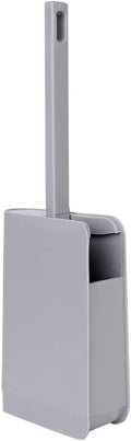 Toilet Brush Plastic Toilet Brush Holder Arc Shape Long Handle Soft Hair Toilet Cleaning Set Home Bathroom Toilet Brush and Holder Toilet Tools (Color : Grey) (Gray)