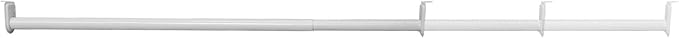 Adjustable Closet Rod, Steel 72 Inch to 120 Inch, 30 Pound Capacity, White – Design House, 205849