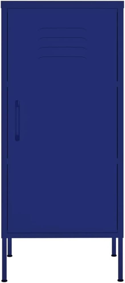 Steel Storage Cabinet with 2 Adjustable Shelves and Levelers, Sturdy Organizer for DVDs, Multimedia Appliances, Books, and Small Essential Items