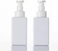 2 PCS-Foaming Soap Dispenser, Hand Soap Dispenser, Refillable Foam Liquid Hand Soap Empty Plastic Pump Bottle Container for Bathroom Vanities, Kitchen Sink, Hospital, Clinic（17 oz ） (White)