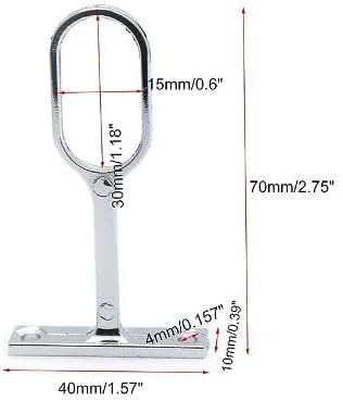 Oval Closet Rod - 94" - Chrome - 5 Pack (8, Middle Support w/Screws)