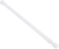 uxcell Tension Curtain Rod, Adjustable 24 to 43 inches, 0.75" Dia White Spring Tension Rod No Drilling Expandable Tension Rod for Doorway, Kitchen