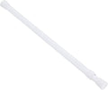 uxcell Tension Curtain Rod, Adjustable 32 to 59 inches, 0.75" Dia White Spring Tension Rod No Drilling Expandable Tension Rod for Doorway, Kitchen
