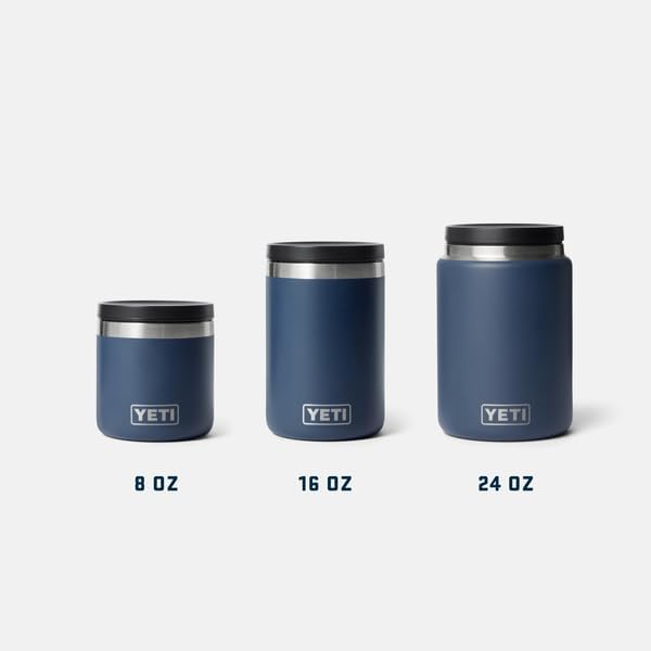 YETI Rambler 24 oz Food Jar, Vacuum Insulated, Stainless Steel, With Airtight Lid, Black Forest Green