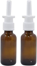 Snoot! Amber Nasal Glass Sprayer for Intranasal Insulin, Colloidal Silver and Saline Applications, 30ml (1oz) -dispenses .1 ml = 10 IU Empty 2-Pack