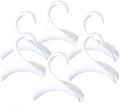 Bag-a-Vie Purse Hanger for Closet - Handbag Organizer Hooks for Hanging Bags & Purses, Protecting Bag Shape & Organizing Space (6 Hangers, White Plastic)
