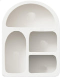 Coffee Station Organizer for Countertop Multi-Grid Storage Cabinet Simple Jewelry Rack Cup Organizer Arched Entrance Display Multi Scenario Use(3)