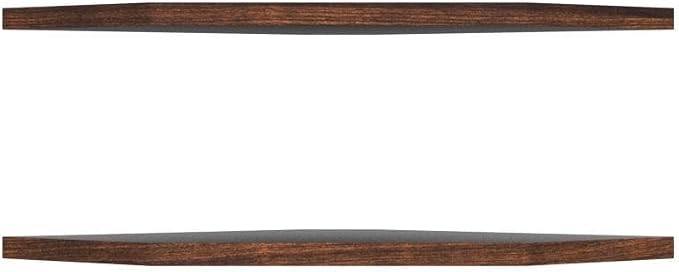 Homode Corner Shelf Wall Mount, Set of 2 Floating Corner Shelf Organizer for TV Accessories, Speaker, Cable Box, Game Console, Storage for Bathroom Kitchen Living Room Bedroom, Rustic Brown