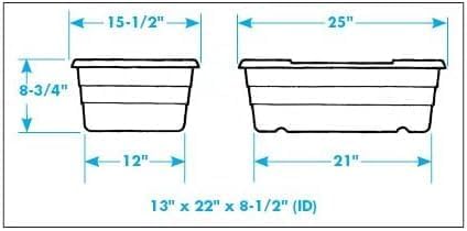 ULTRASOURCE Food Approved Bus Totes/Meat Lug (6 Pack, White Edible)