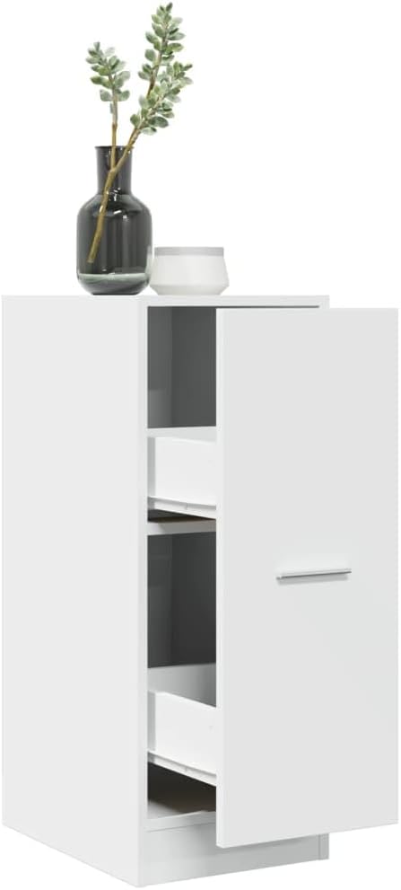 vidaXL , Spacious Storage, Sleek Cabinet, Stylish Shelves, Practical Furniture, Indoor Organizer, Utility Unit, Made of Wood