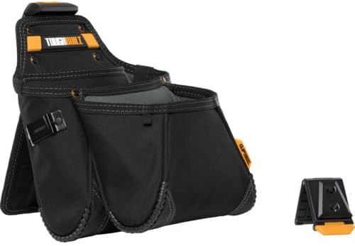 ToughBuilt ClipTech Series - Utility Pouch, Heavy-Duty Tool Pouch with Multiple Pockets, Secure Attachment & Storage for Jobsite Use