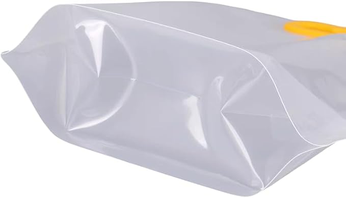 6pcsFood Storage Bags, Grain Moisture-proof Sealed Bag,Stand Up Food Bags Large Reusable Sealed Bag with Handle and Cap BPA Free