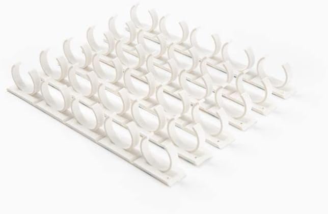 Crazy Chef Spice Clips 30 ct Spice Clips Gripper Organizer Holds 30 Spice Jars - Pantry and Inside Cabinet Organization 3M Adhesive Spice Rack