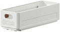 Cabinet Organizer Adjustable Drawer Basket Pull-Out Storage Solution Stackable Bin Suitable for Home Kitchen Office, White, S