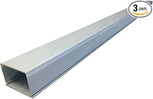 Electriduct XX-Large Latching Cable Raceway - 3" x 2" Channel Size - 3 Sticks - 3 Feet (9 Feet Total) - White
