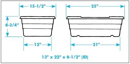 ULTRASOURCE Food Approved Bus Totes/Meat Lug (6 Pack, Orange)