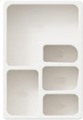 Coffee Station Organizer for Countertop Multi-Grid Storage Cabinet Simple Jewelry Rack Cup Organizer Arched Entrance Display Multi Scenario Use(2)