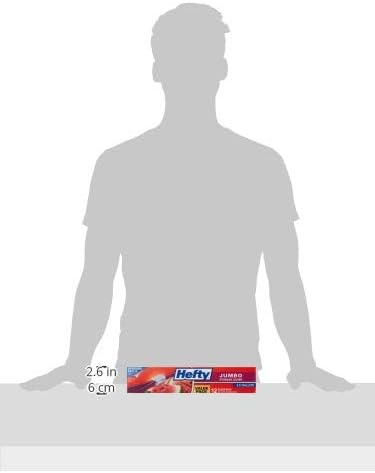 Hefty Slider Jumbo Storage Bags, 2.5 Gallon Size, 12 Count (Pack of 4)