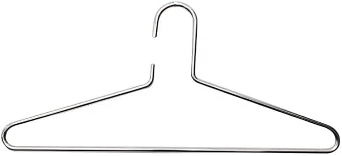 Bag-a-Vie Silver Metal Hangers Combo Pack 6 (3 Purse Hangers + 3 Clothes Hangers) Closet Organizer Set for Handbags, Coats & Suits