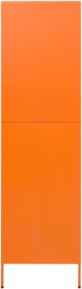 Metal Side Storage Cabinet, Employees Locker Industrial Steel Storage Cabinet with 4 Adjustable Shelves for Office, Garage, Home, 35.4"x19.7"x70.9"
