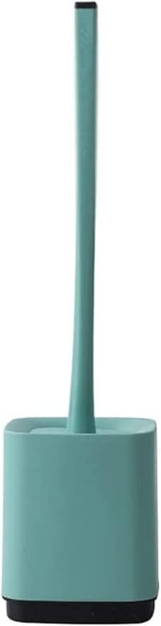Toilet Brush Cleaning Brush Toilet Accessories Home Floor-Standing Wall-Mounted WC Bathroom Parts Sets Lavatory Cleaning Tool Cleaner Drawer Bathroom Toilet Brush Holder (White) (Green)