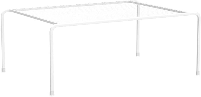 Kitchen Cupboard Organiser-2 Pack Metal Wire Storage Shelf Insert Rack for Kitchen Countertop, Pantry, Cabinet, Fridge