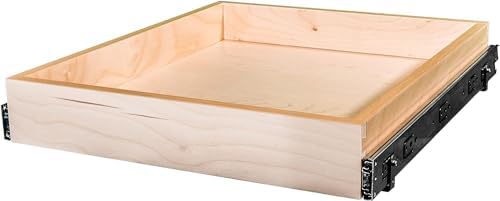 Sublime Design - Standard Size - Pull Out Kitchen Drawers | Slide Out Shelves for Kitchen Cabinets | Pull Out Home Organizer (Bottom Mounting, 14 Inch W/Drawer Slides (13” Drawer Box))