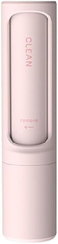 Compact Travel Lint Roller - Reusable Pet Hair Remover Tool for Furniture, Clothes, Carpet and Couches - Washable Cat and Dog Hair Removal Roller for Car Interiors, Travel and Home (Pink)