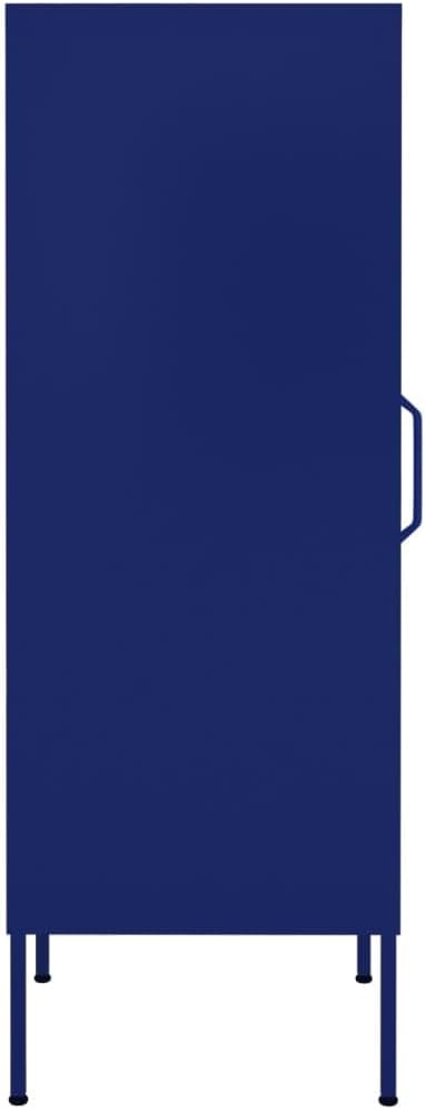 Steel Storage Cabinet with 2 Adjustable Shelves and Levelers, Sturdy Organizer for DVDs, Multimedia Appliances, Books, and Small Essential Items