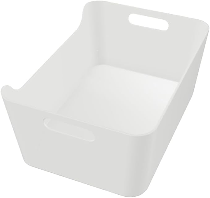 Ikea Variera Convenient Kitchen Open Storage Box, High Gloss White (1, 13 1/4 x 9 1/2 x 5 3/4 Inches)