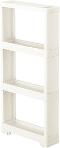アステージ JEJ Astage Super Slim Rack, 4 Tiers, Width 4.7 x Depth 15.7 x Height 33.5 inches (12 x 40 x 85 cm), Clearance Storage, Slim Rack, Slim Storage