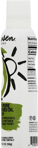 Chosen Foods Avocado Oil Spray, 4.7 Oz - All Purpose Cooking Spray made from 100% pure avocados - Non-GMO, Gluten-Free, Keto Friendly - 134g (Pack Of 2)