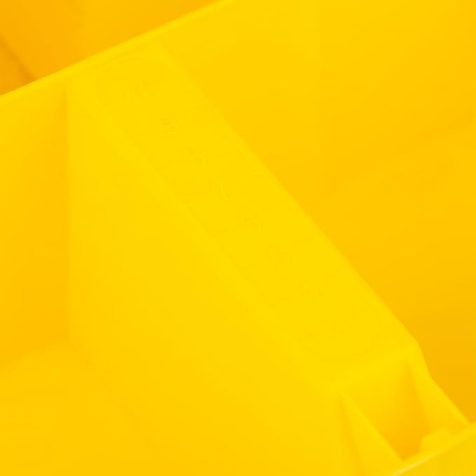 Bucket Boss - Bucket Stacker Small Parts Organizer, Bucket Organization (15051), Yellow (Pack of 2)