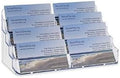 SOURCE ONE 8 Pocket Desktop Clear Acrylic Business Card Holder