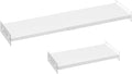 Expandable Closet Organizer Shelves, Adjustable Metal Storage Shelves Divider for Wardrobe Cupboard Kitchen (2 Pack, W:7.87" x L: 17" to 31")