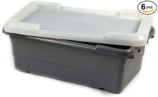 ULTRASOURCE Poly Tote Lid, Natural, Food Approved Bundle of 6 Lids