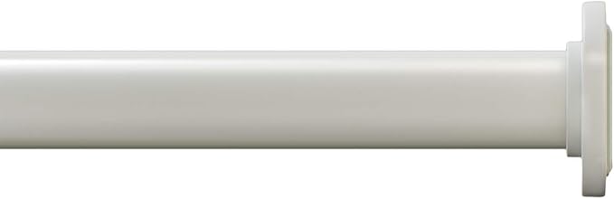 Ivilon Tension Curtain Rod - Spring Tension Rod for Windows or Shower, 24 to 36 Inch. Ivory