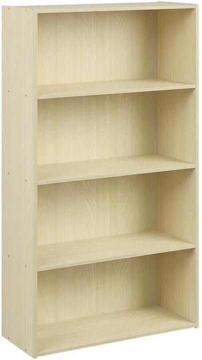 Furnifact Steam Beech Bookcase, Wooden Craftsmanship, Elegant Storage Solution, Modern Design, Durable Wood Material
